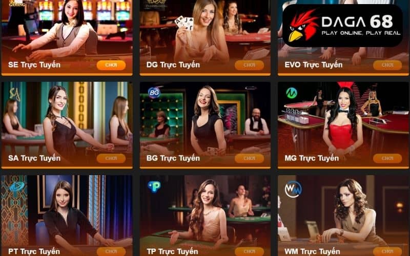Danh mục casino Daga68 có nhiều sảnh cược quốc tế Danh mục casino Daga68 có nhiều sảnh cược quốc tế