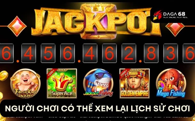 Người chơi có thể xem lại dữ liệu trò chơi ở phần lịch sử chơi