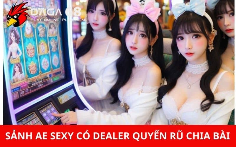 Sảnh AE Sexy có dàn dealer quyến rũ chia bài cực lôi cuốn