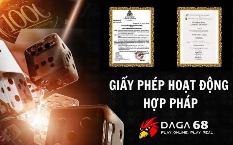 Giấy phép hoạt động là chứng nhận từ các tổ chức quốc tế